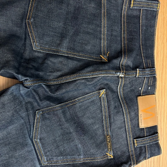 Nudie Men’s raw denim 31x34 indigo. 14oz - Picture 4 of 6